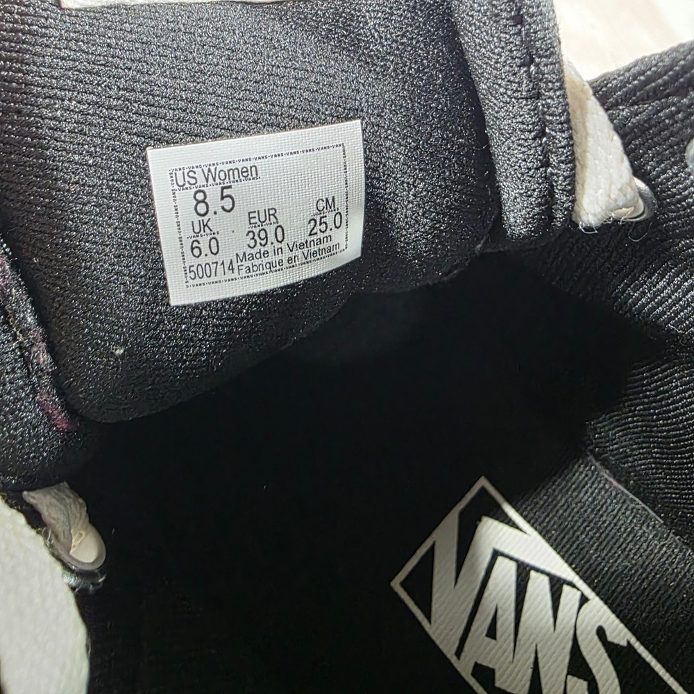 Vans Sk8-Hi Stacked Black White Platform High Top Sneakers Womens 8.5 500714 - Picture 8 of 8